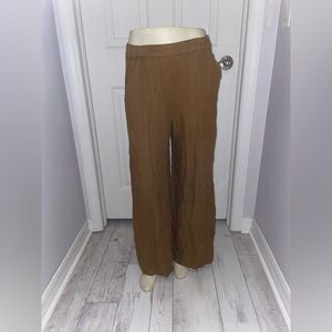 CP Shades Brown/Yam Colored Wide-Leg Pants